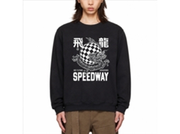 Rockinstone Flying Dragons Black Sweatshirt Unique Designer Style