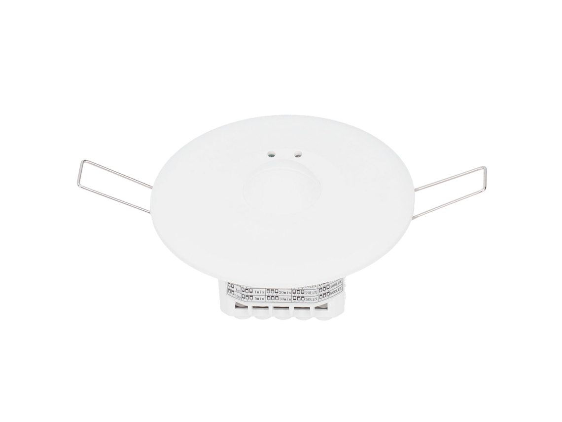Sensor de Micro ondas de Detecção de Movimento 360 Graus para Teto 110 240v Ingresso Recessado