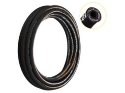 Mangueira Hidráulica de 15,2 M, Espiral 3120 Psi, Borracha com 2 Tranças Fio Aço Alta Resistência, 20 a 140