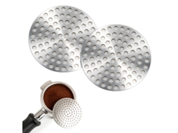 Conjunto De 2 Filtros Café – Filtro Café – Acessórios Máquina Café – Aço Inoxidável – Prata – 5,3×5,3×0,8 Cm