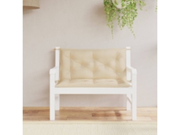 Vidaxl Almofadões Banco Jardim 2 Pcs 100x50x7cm Tecido Oxford Bege