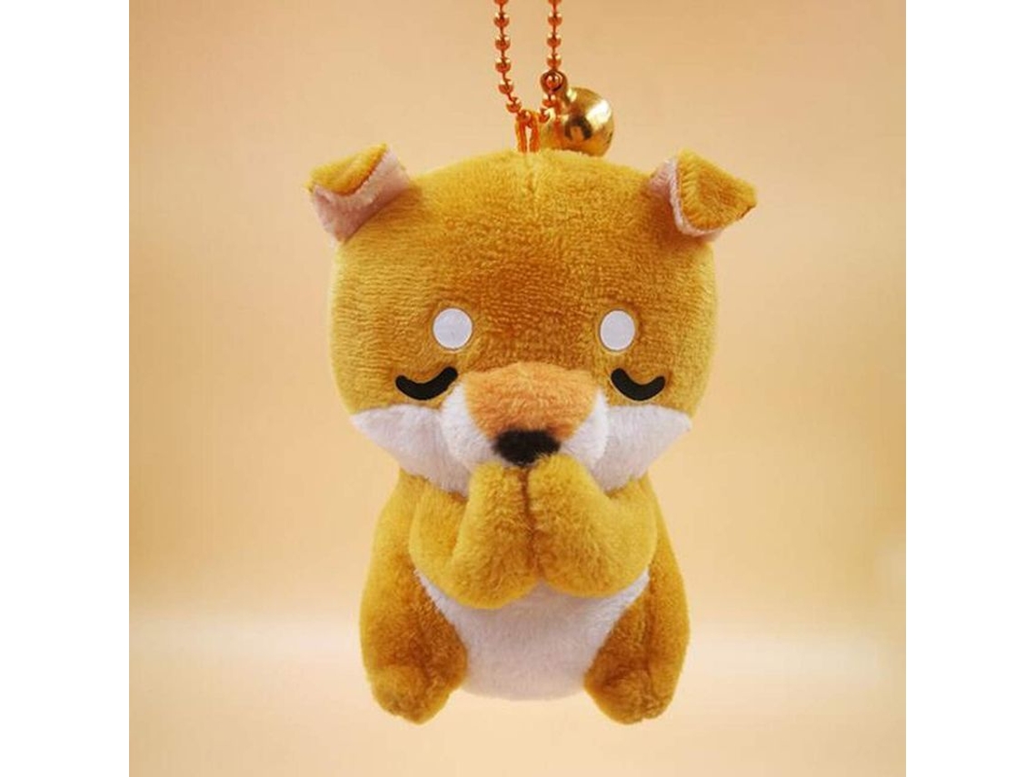 2026 llavero de Perro Shiba Inu de Peluche Colgante Ornamentos para Desear Cosas Buenas Pack de 5