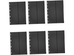 Levemolo Pages De Timbres Para Classeur Album De Timbres Noir - 10 Feuilles Double Face En Pet