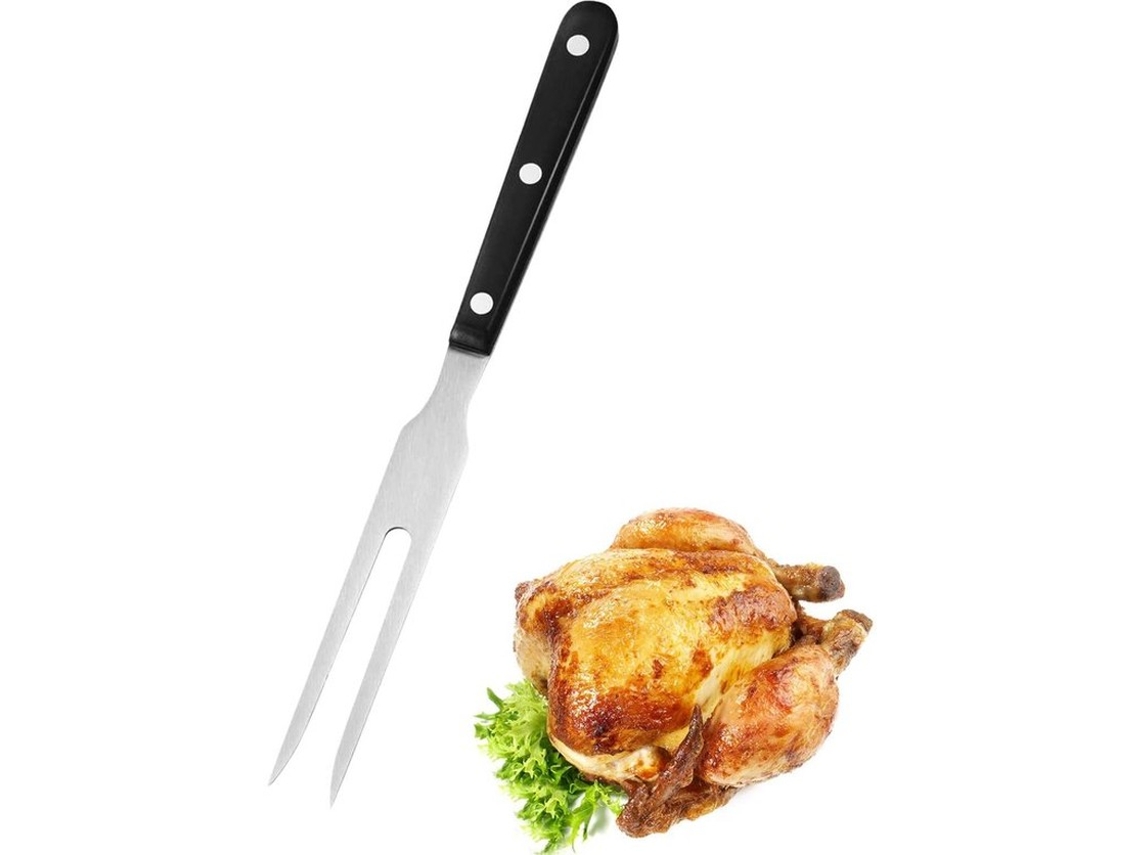 Escolha Sólida - Vara De Carne Em Aço Inoxidável - Manga Longa 27cm - Projeto Ergonômico - Ideal Para Carne Desfiada - Multifuncional - Uso Confortáve