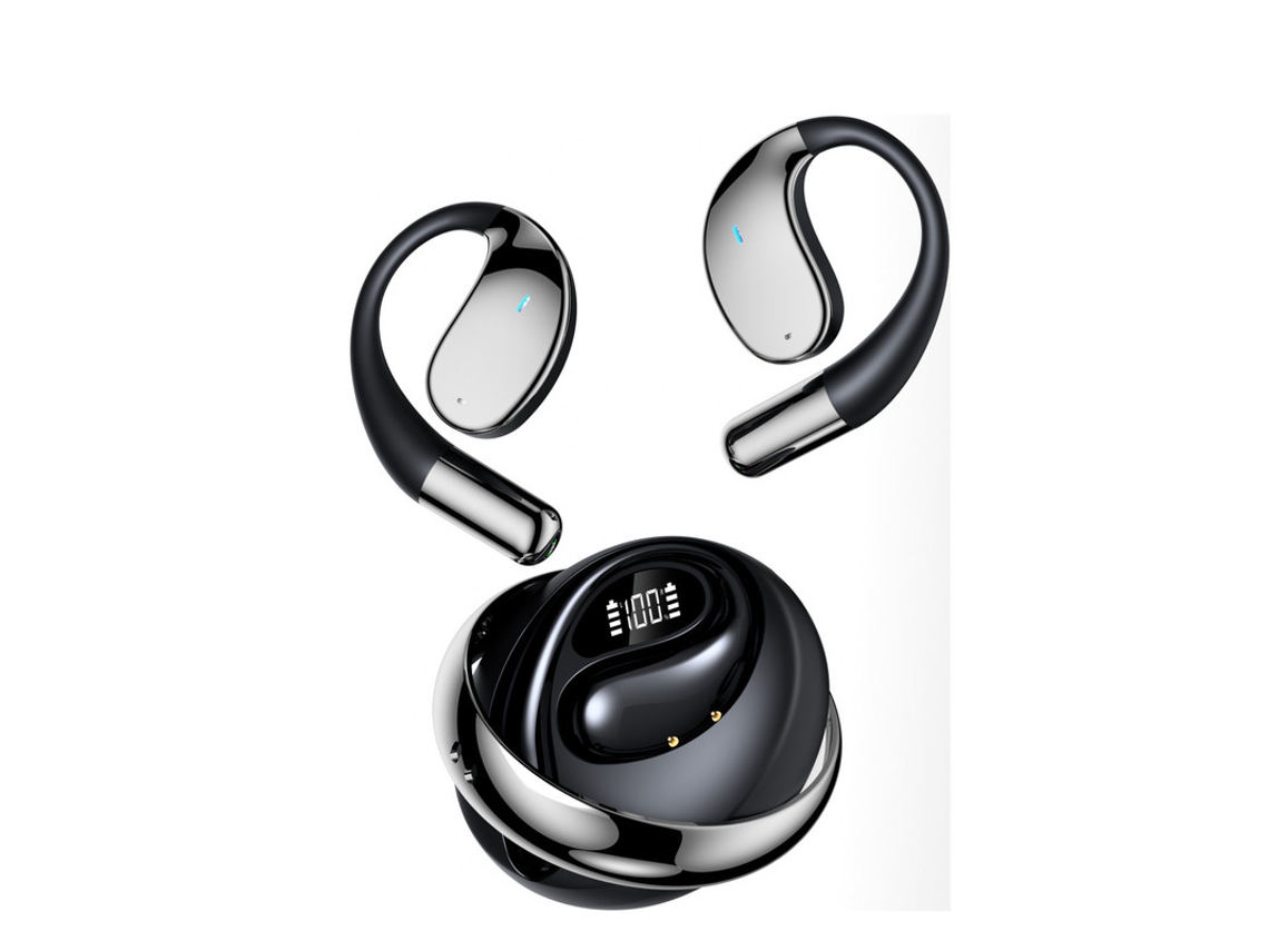 Auriculares Sem Fio Ens Sports YIZHOOD Bluetooth com Cancelamento de ruído Preto