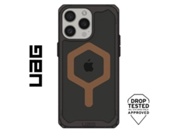 Capa para iPhone 15 Pro UAG Acrílico Anti-Choque Castanho