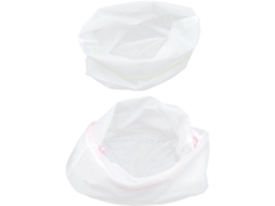 Sacos de Roupa Suja com Cordão, Laváveis, Feitos Tecido Malha Fina, 2 Unidades, Dobráveis em CHABERLU