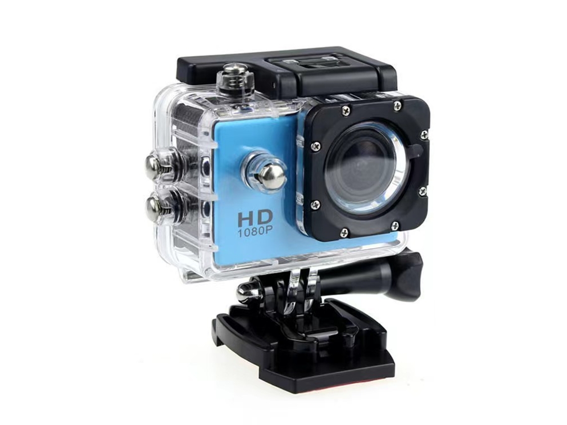 Action Cam 30m À Prova D'água Hd 4k Sj4000 Dv Subaquática Azul*