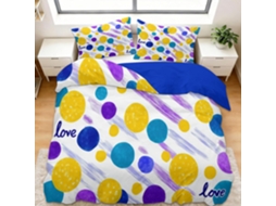 Capa de Edredom Infantil em Microfibra Fronha 200x200 Cm, 65x65 Cm