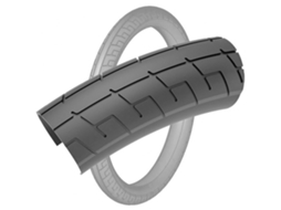Pneu Rígido Street Sweeper V2 20´´ X 2.40 Prateado 20´´ X 2.40Sunday