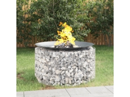 Vidaxl Braseira Gabião Ø 100 Cm Ferro Galvanizado