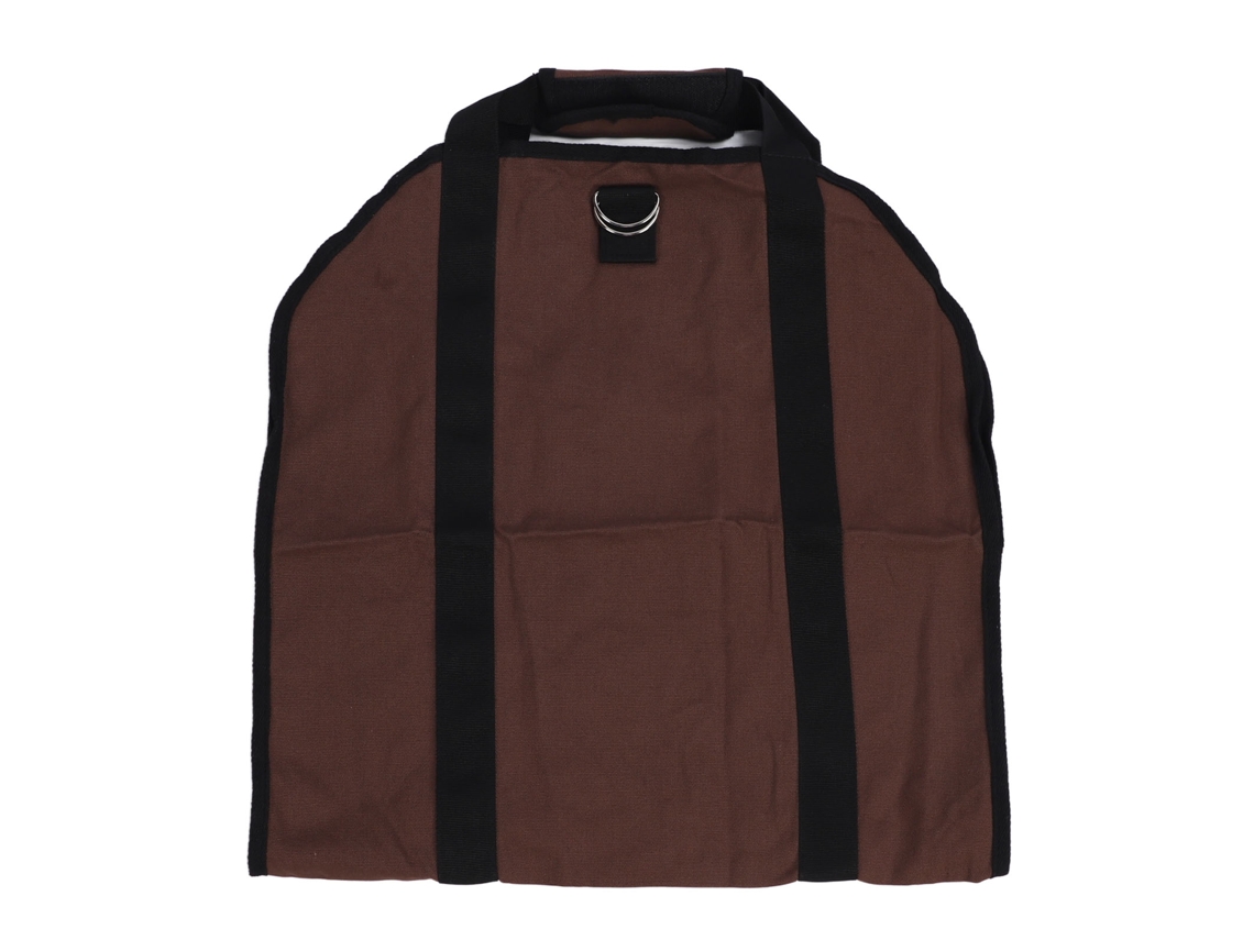 Bolsa para transporte de lenha dobrável capacidade grande 70kg tecido durável para acampamento S/MARCA