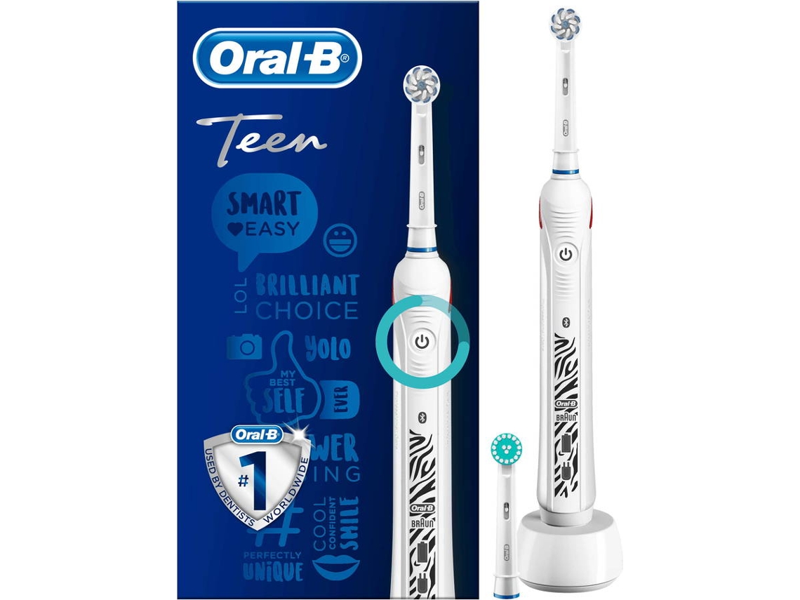 Escova de Dentes Elétrica ORAL-B Teen Etica Branco (8800 rpm)