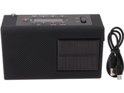 Rádio De Emergência Com Manivela, Bluetooth, Fm, Usb E Lanterna