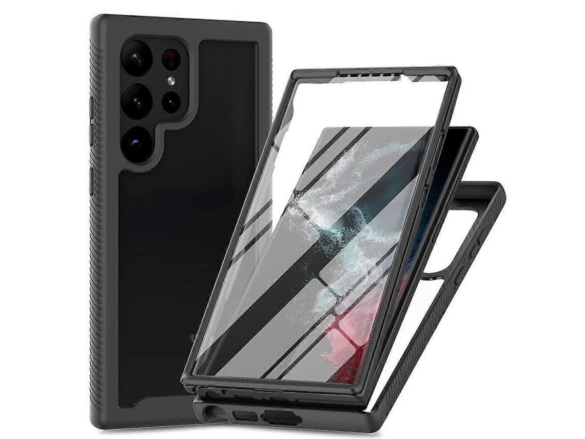 Capa Protetora Transparente De Dupla Camada Integrada Para Samsung Galaxy S23 Ultra 5g (tpu + Pc + Pet).