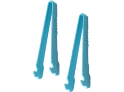 Pinças Multifuncionais Para Grelha Yarnow, Escorredor De Óleo Prático, Nylon Azul, Conjunto Com 2 Unidades, Proteção