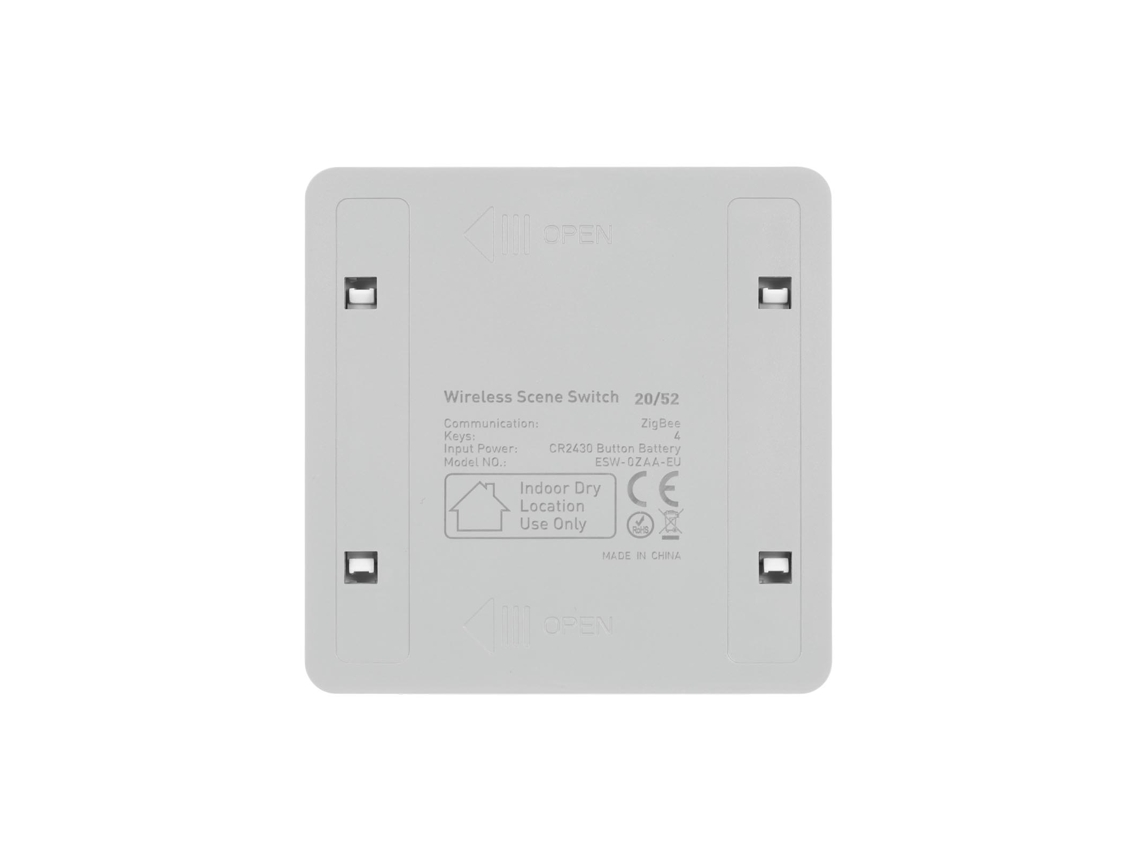 Interruptor Inteligente de Cena Zigbee 4 Botões Controle Remoto Sem Fio Smart Home S/MARCA