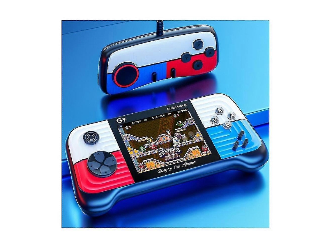 Console G9 com 2 controles de 3 polegadas e 666 jogos integrados, compatível com a TV Yatoy Brilvibera.