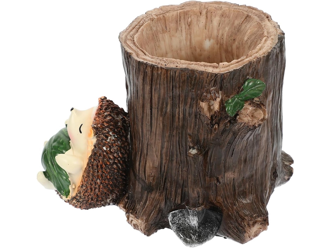 Porta canetas de Ouriço em Resina Stobaza, Pote Decorativo para Mesa, Suporte Multifuncional Estável, Acessóri
