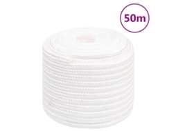 Vidaxl Corda De Barco 16 Mm 50 M Polipropileno Branco Completo