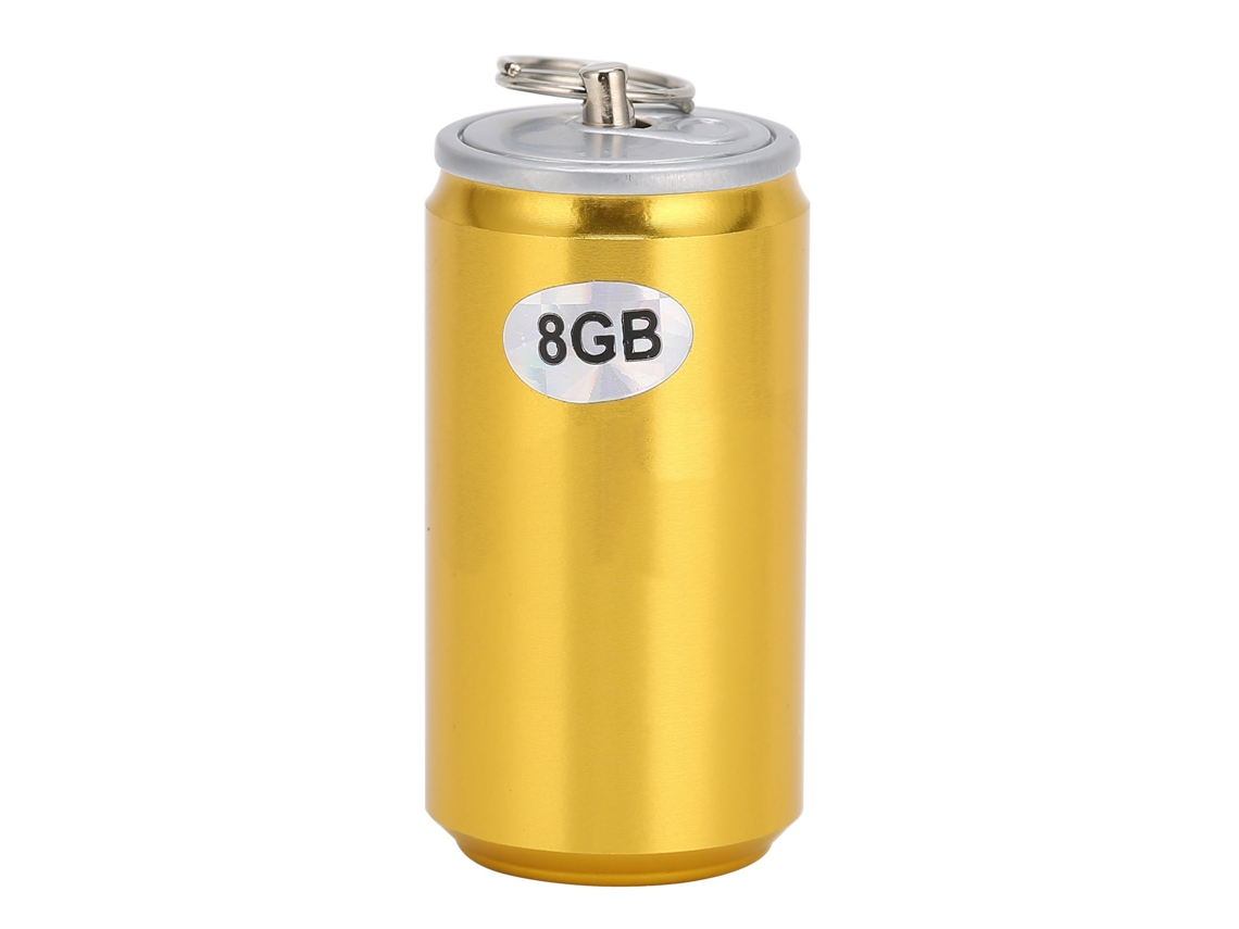 Pen Drive (armazenamento Portátil) Pen Drive Em Forma De Lata (8gb) Dourado