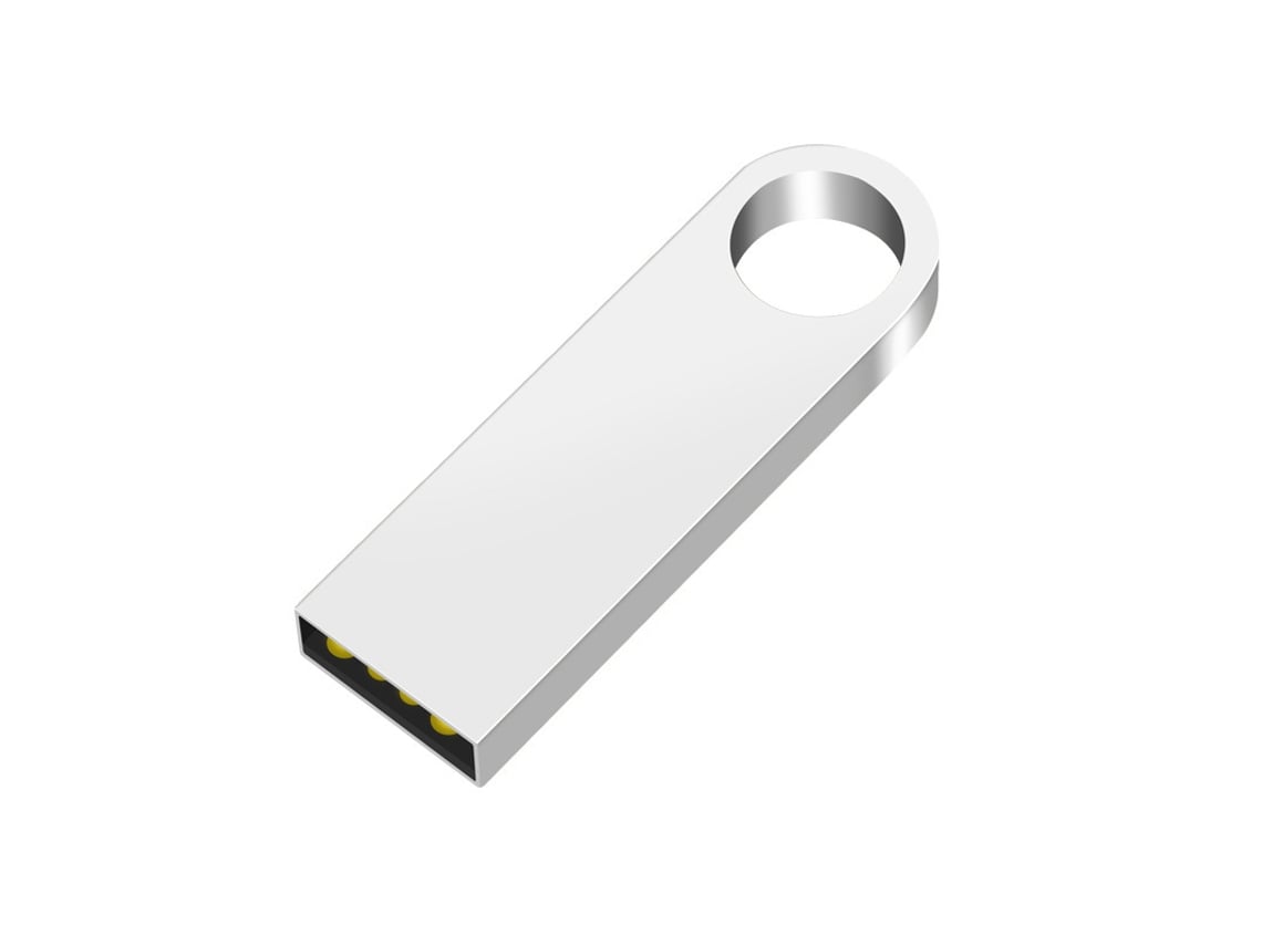 Pen Usb De 32 Gb, Elegante, Em Metal, Usb 2.0, Para Pcs E Portáteis. Prata Hexinyigjly