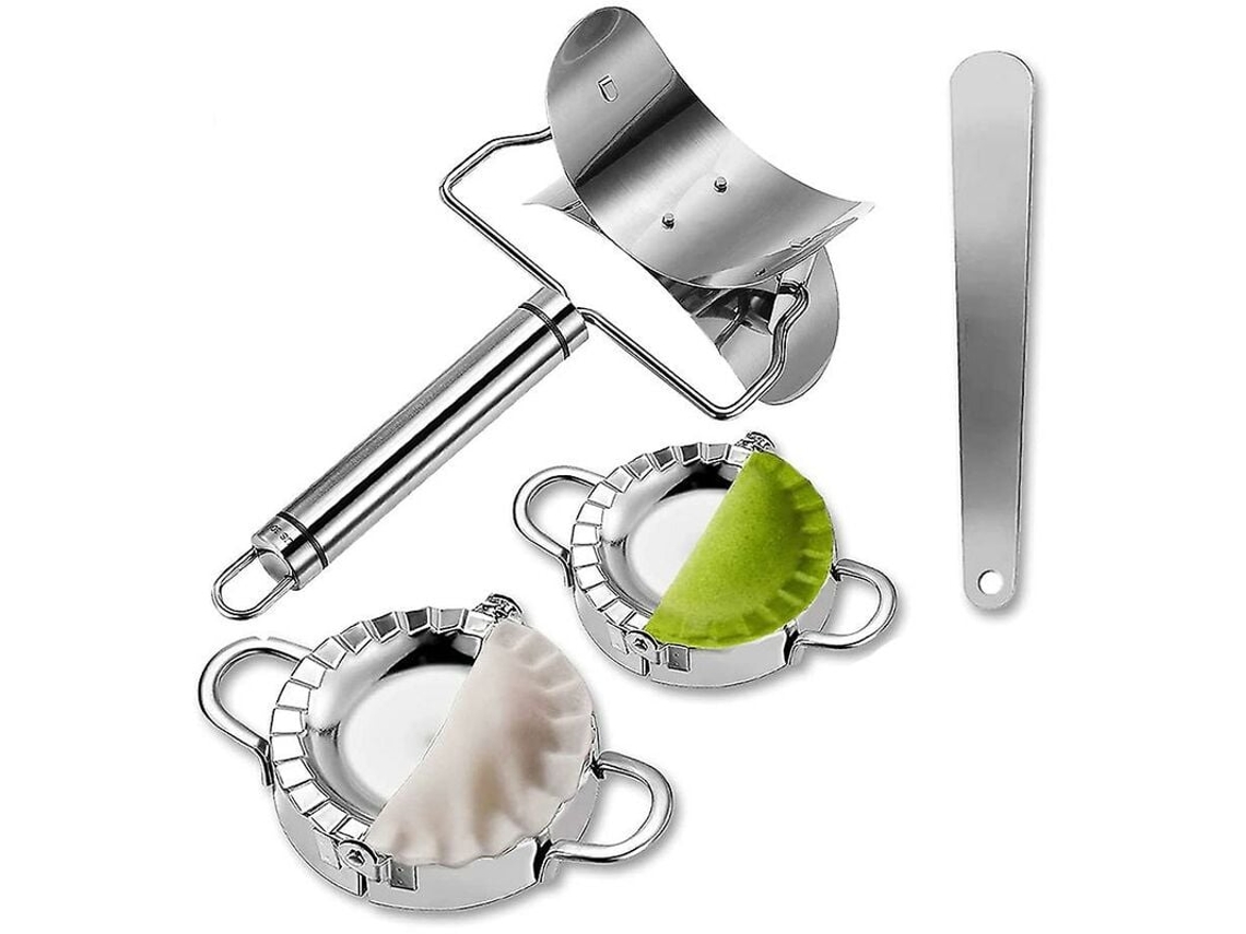 Conjunto De 4 Moldes E Cortadores Para Empanadas, Wontons, Raviólis E Tortas