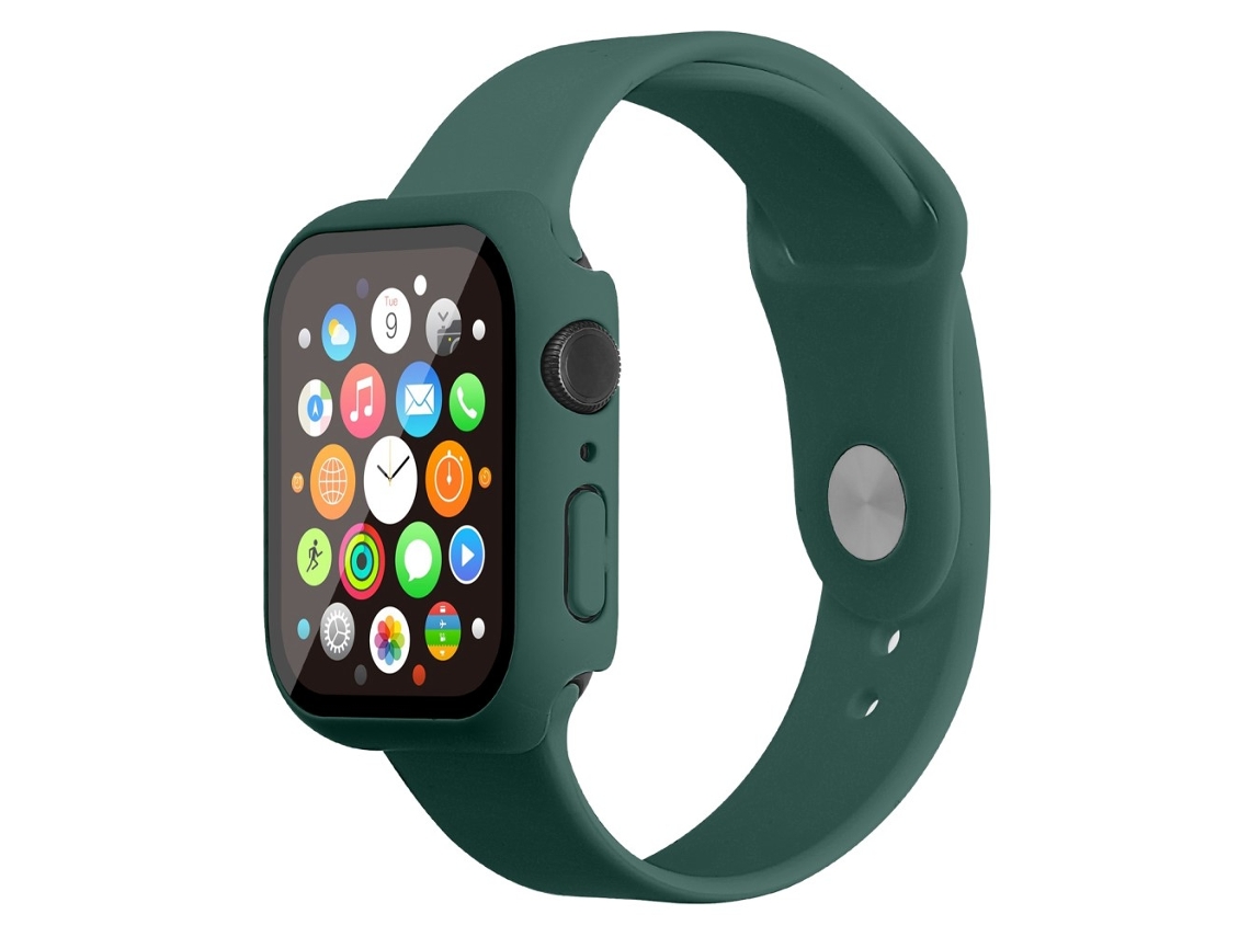 Bracelete Silicone Tamanho P/M para Apple Watch Series 7 41Mm Verde Oliva