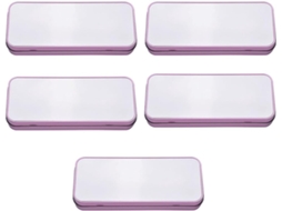 Conjunto De 5 Estojos Metálicos Sublimáveis Para Impressão Por Transferência Térmica, Ideais Para Lá Gokoco