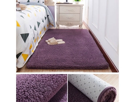 Tapete LUUCOZK Quarto Cinza Roxo (200x400cm)
