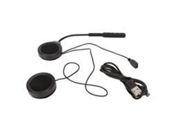 Fone Mali para capacete de moto com microfone, redução de ruído, chamadas hd, recarregável