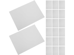 Frcolor Conjunto De 20-protetores Prateleira Metálicos, Revestimento Plástico Rígido Fosco Antiaderente Para Armários De