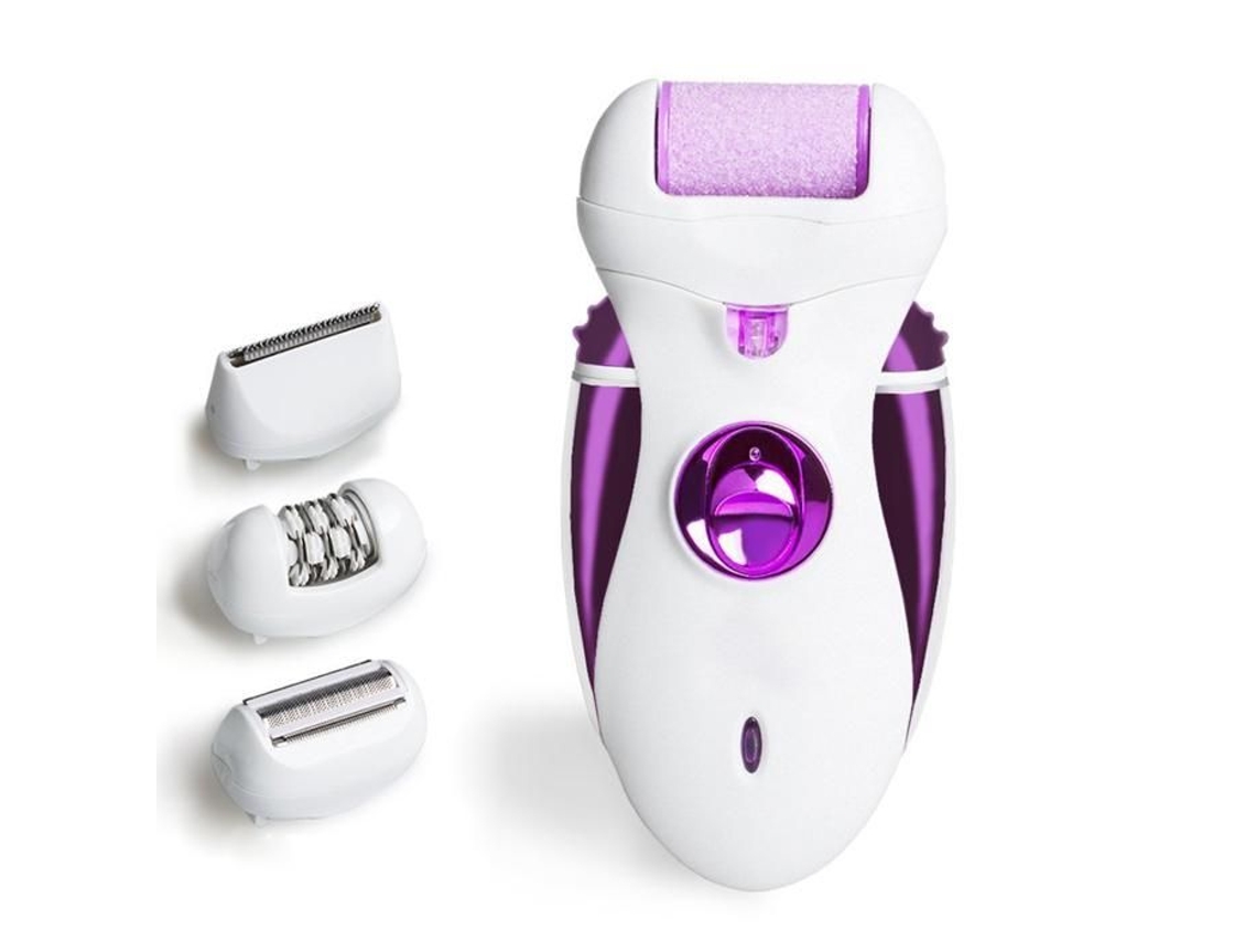 Um depilador multifuncional e aparador e pedicure e barbeador feminino cabeça substituível YW8238