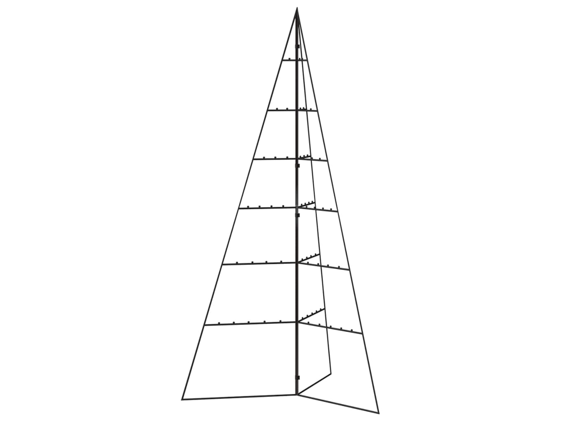 Metal Christmas Tree, Metal Christmas Trees Vidaxl Preto Aço (140 Cm)