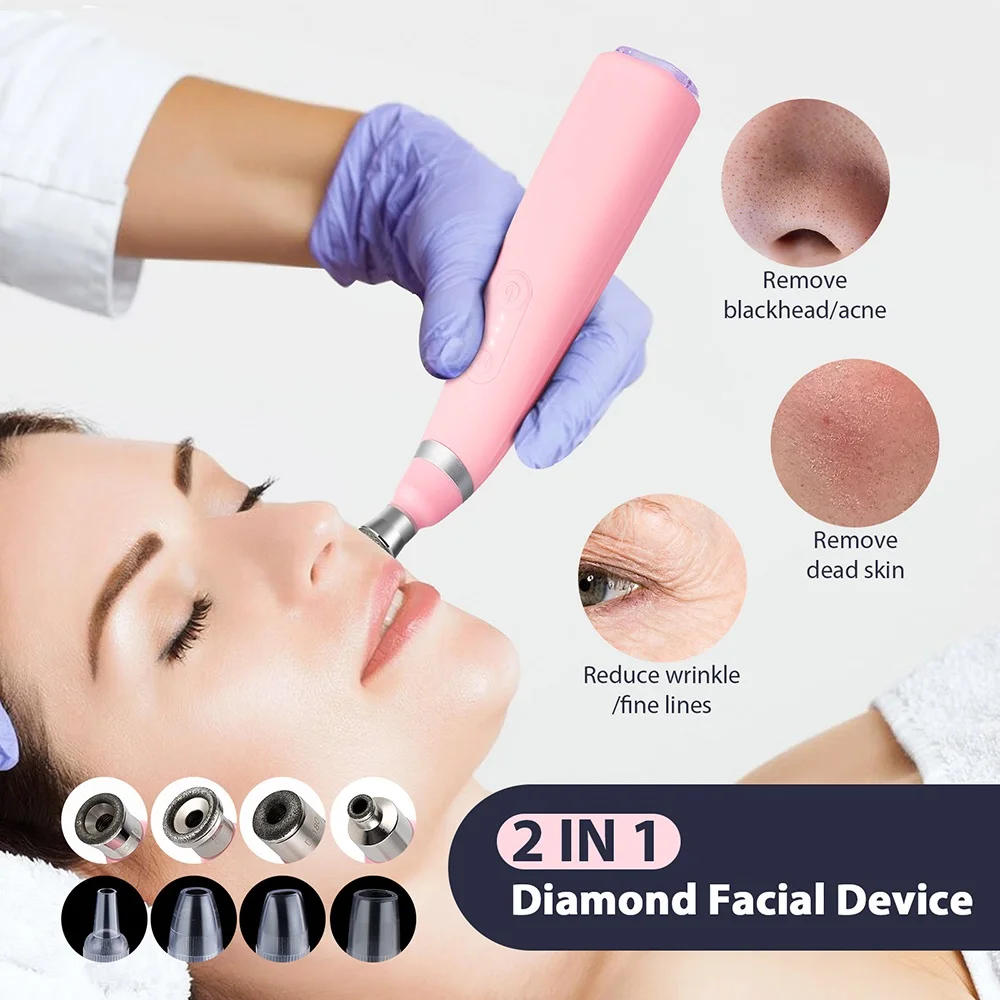 Limpador Esfoliante Portátil De Microdermoabrasão De Diamante, Esfoliação A Vácuo, Remove Cravos SUNNY SPACES