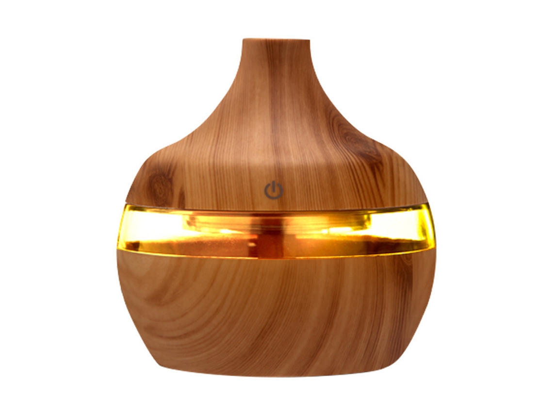 Umidificador Difusor de Ar Aromaterapia 300ml Marrom Claro BRILVIBERA