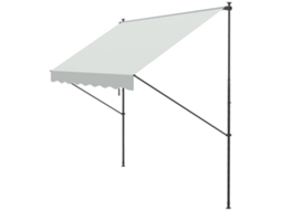 Toldo manual retrátil 300x170x200 cm com manivela, proteção solar UV40+ ORBITRA COMMERCE