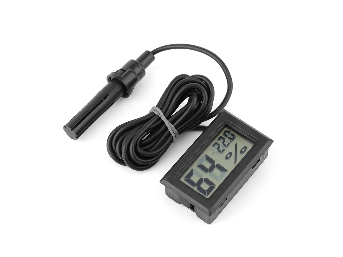 Ts-802 Mini Probe Home Lcd Digital Temperature Humidity Thermometer Hygrometer With Wire
