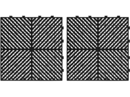 Tapetes Modulares Antiderrapantes De Plástico 16x16 Para Varanda E Canil.