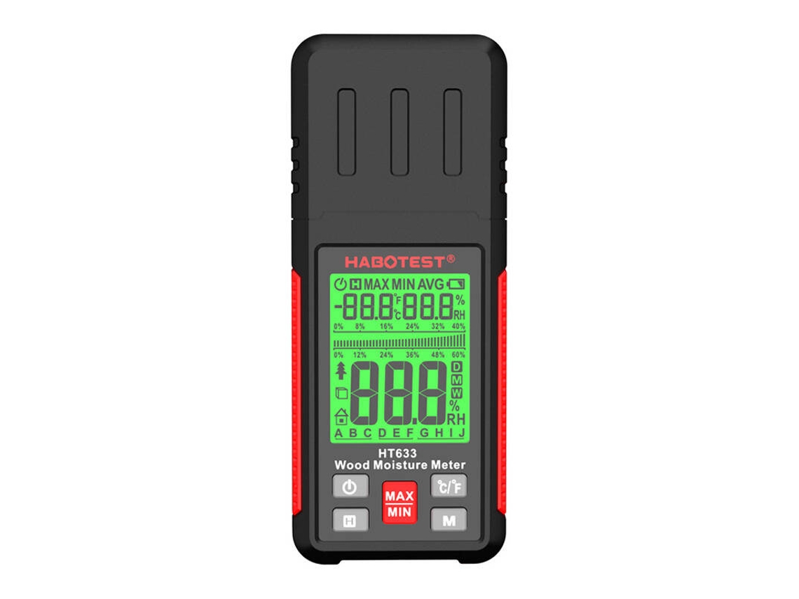 Medidor inteligente de umidade do solo e madeira Habotest HT633