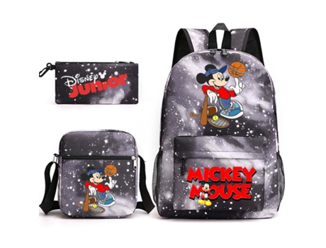 KOHREE Conjunto de Três Peças de Mochila de Estudante Do Mickey Mouse