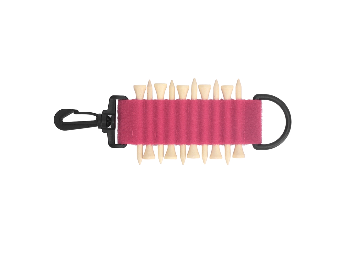 2026altiro-portátil Porta Tees De Golf Con Ganchillo Almacenamiento Multifunción 10 Tees Rosa