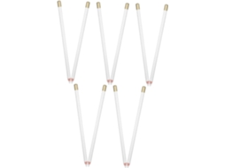 Conjunto de 10 Borrachas Brancas em Formato de Caneta para Desenho, Material Didático para Estudantes CHABERLU