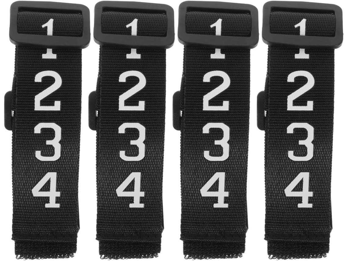 Pulseiras Garneck, Identificação Fácil E Superfície Sem Rebarbas, Nylon Preto, Design Para Pulsos De Árbitros Futebol Em
