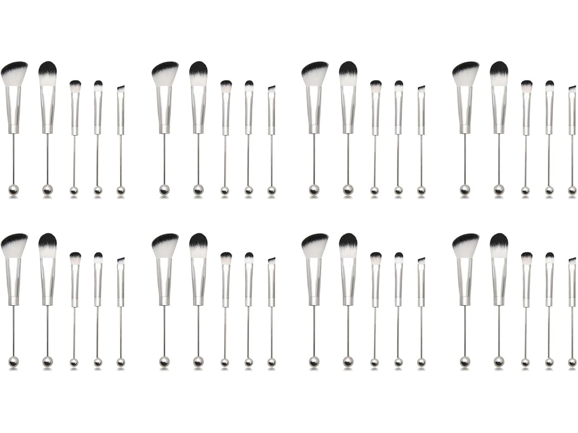Kit de 8 pincéis de maquiagem SFUSHOS com miçangas de silicone para artesanato