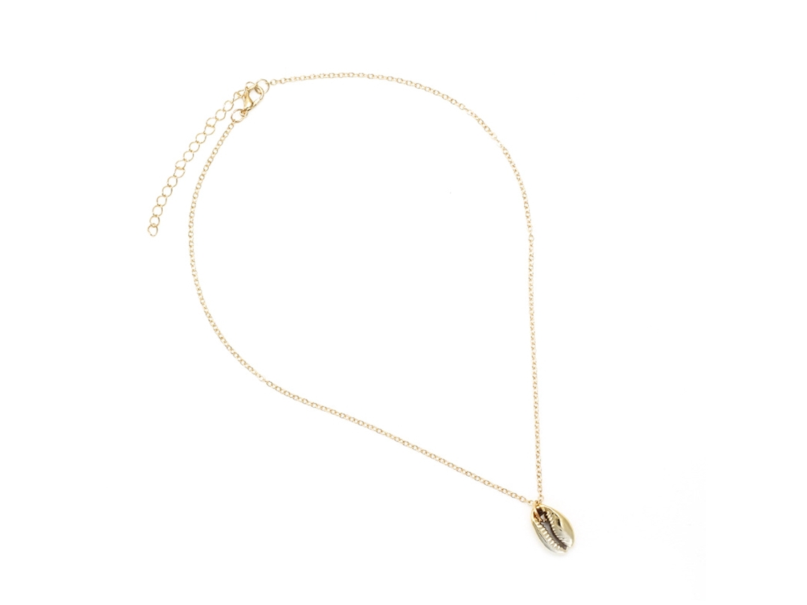 Colar De Mulher Pingente De Concha Ajustável Longo