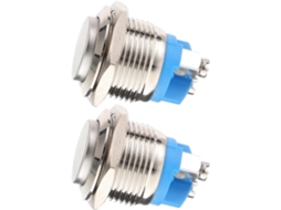 Botões de campanha de metal marrom, 2 peças, fácil instalação e substituição para uso residencial.