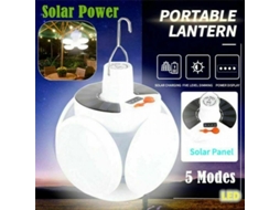 2026-lâmpada Led Solar Recarregável Usb Para Exterior Jardim Camping Tenda 5 Modos Ip65 2000lm
