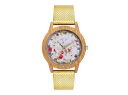 Reloj De Cuarzo Con Correa De Silicona Malla, Estilo Nuevo, Para Niños Y Niñas (oro)
