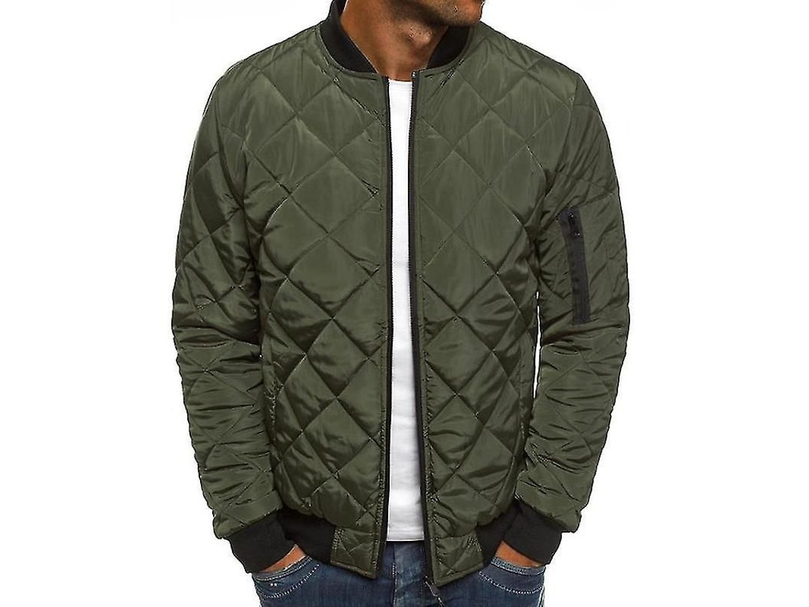 2026 chaqueta de Hombre Acolchada Con Relleno, Bomber Jacket, Abrigo de Exterior, Poliéster, Estilo Casual Y Deportivo